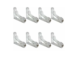 Clipes Para Toalha De Mesa, Fivela De Plástico Transparente Com Mola, Clipe Para Toalha De Mesa 5,8x5,6 Cm, Cor Transparente, 8 Peças Slowmoose
