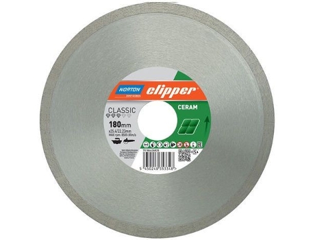 Disco Diamantado CLIPPER Classic Ceramica 180X25,4/22,23