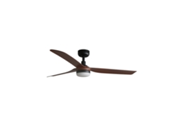 Ventilador Dc Punt M Led Preto/Madeira Escura FARO BARCELONA