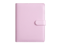 A5 Spiral Bound Budget Planner With Spots Pattern, Multi Slot Financial Organizer, Work Notebook, Pink