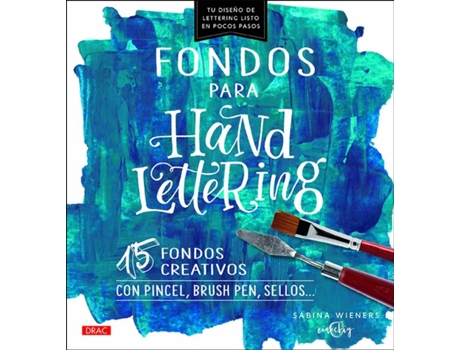 Livro Fondos Para Hand Lettering de Sabina Wieners (Espanhol)