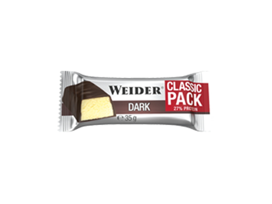6 Barras Weider Classic Pack Chocolate Preto