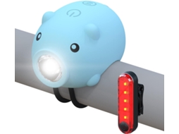 Luzes E Lanternas Traseiras Para Bicicleta Com Função De Buzina, Luz De Bicicleta Recarregável Via Usb, Alto Falante De 120 Decibé Aquaforge
