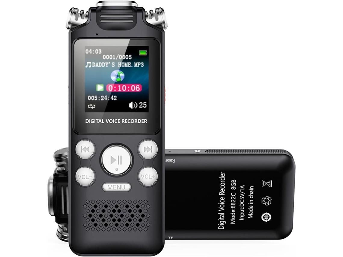Diyeeni Gravador Vocal Numérique, Son, Memória Integrada 32 Go Carte 64 Go, Gravadores Áudio, Ativado Pela