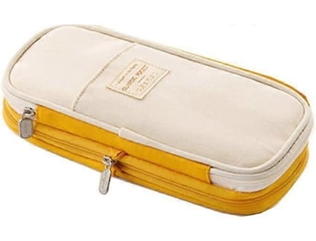 Estojo Miraflow de grande capacidade com zíper, amarelo