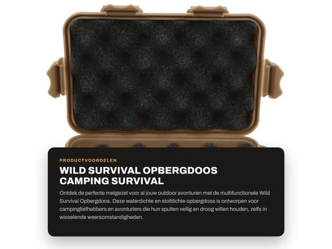 Caixa De Armazenamento Solidchoice - Resistente À Água - Resistente A Choques - Multifuncional - Camping - Survival - Materiais De Alto Desempenho De