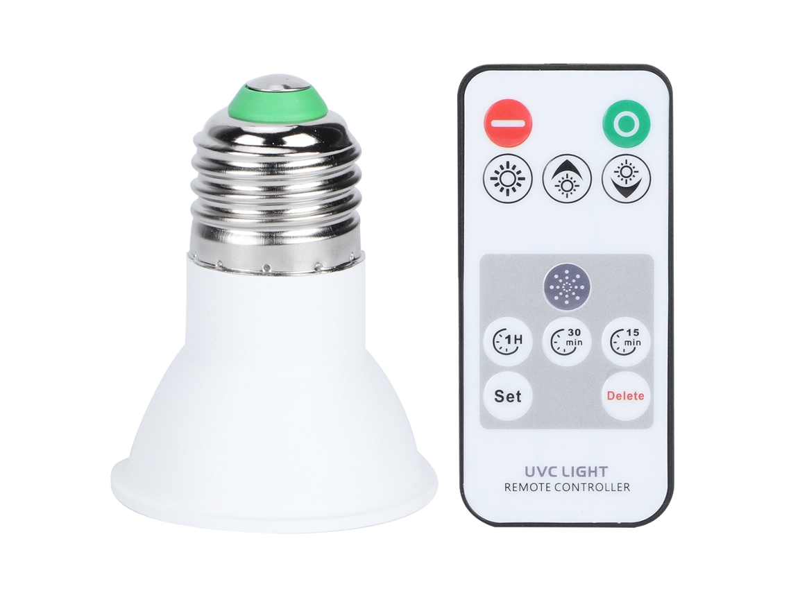 Lâmpada Uv De Desinfecção Laxiscreed Com Controle Remoto Infravermelho Para Ambientes Seguros