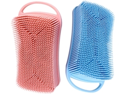 Conjunto De 2 Escovas Banho Silicone Baluue, Escova De Lavagem Macia E Prática Para Meninos Meninas, Para Uso Diário No