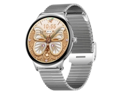 Smartwatch V89 1,43 Polegadas Amoled Saúde Feminina Bluetooth Chamadas Interface De Usuário Elegante (prata)