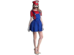 Traje De Cosplay De Super Mario Luigi Para Adultos E Crianças Para Carnaval Halloween Festa Mario Red Women S