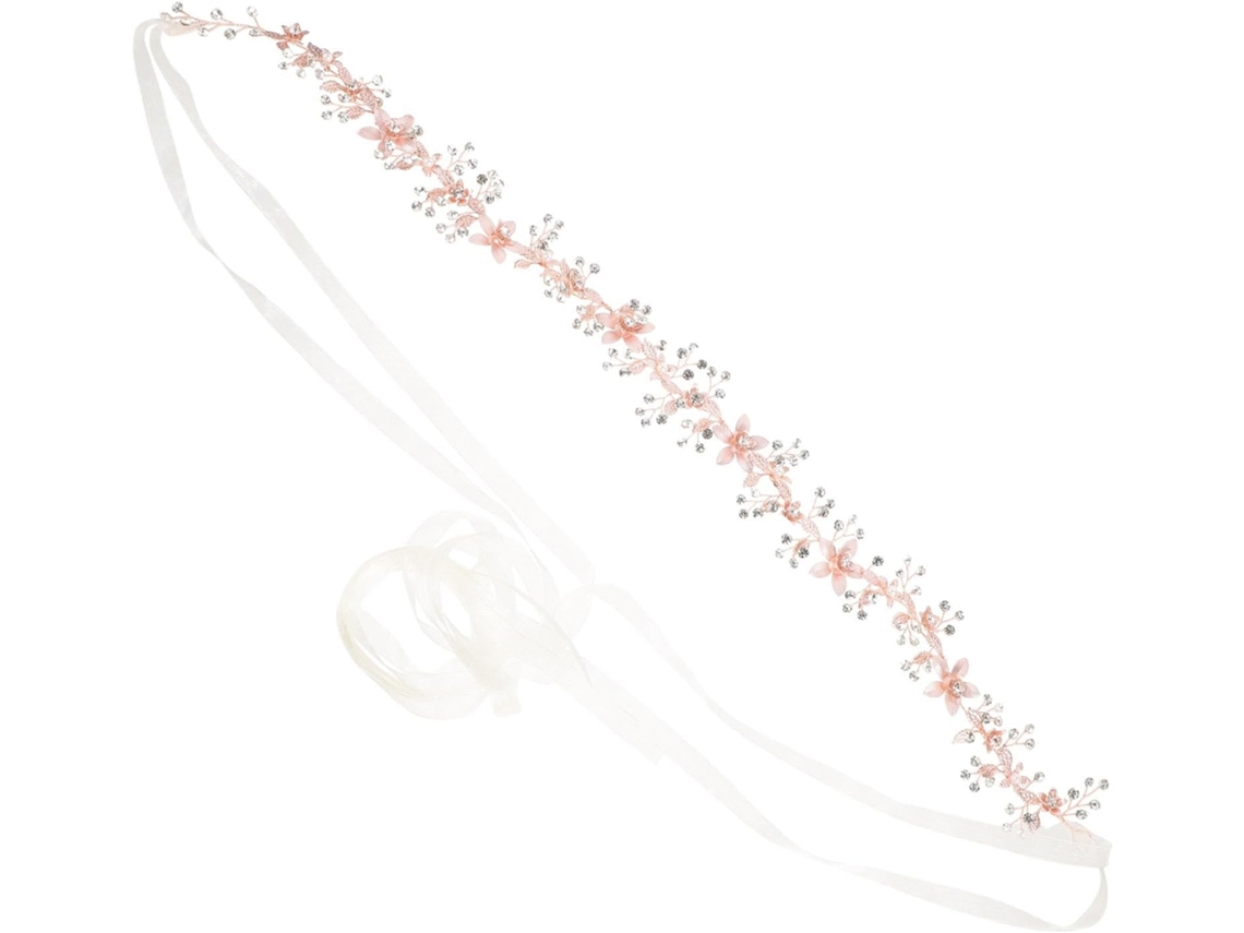 Cinto De Casamento Floral Ciieeo Em Liga De Ouro Rosa Leve E Delicada, Acessório Chique Para
