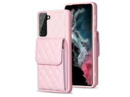 Capa De Celular Carteira Vertical Em Couro Com Estampa De Losangos Para Samsung Galaxy S21 Fe 5g