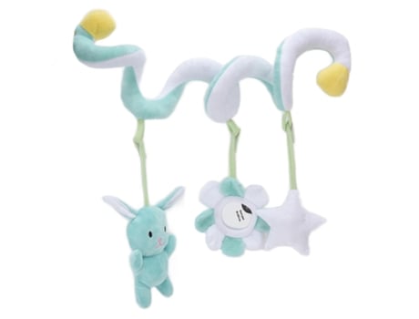 Baby Plush Animal Stroller Toys Spiral Activity Hanging Toys Ringing Bell Crib Stroller Toysgreen Zmfsecqnb