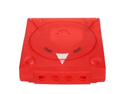 Mali capa Translúcida Vermelha para Console Sega Dreamcast Dc Case Protector de Plástico Shell Retro