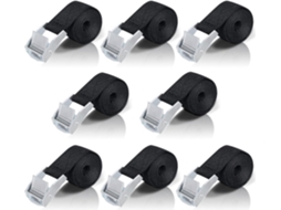 8 Cintas De Amarração Alta Qualidade, 20mm X 1m, Cintas De Amarração/ Para Bicicleta Com Fivela, Cintas De Fixação Com Fivela Metálica