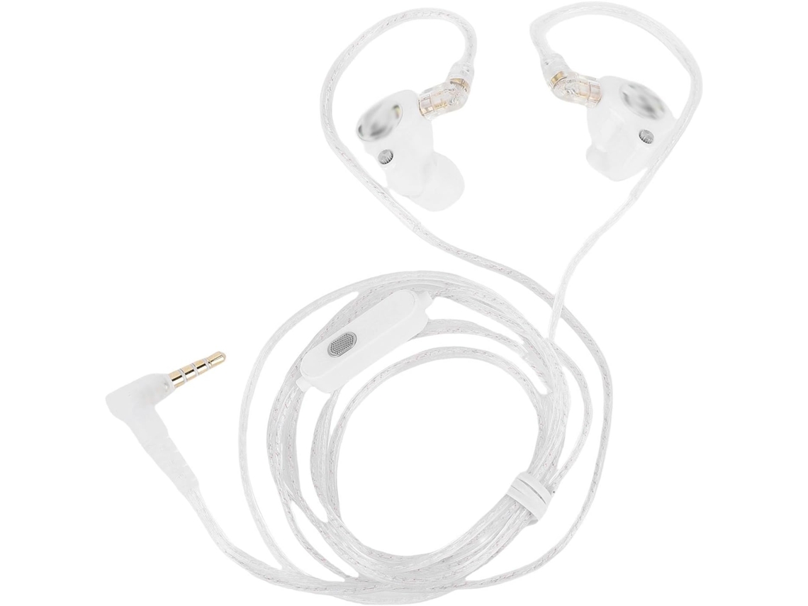 Fones De Ouvido Com Fio De 3, 5 Mm Com Microfone, Hifi, Híbridos Em Abs E Pc, 1 Driver De Armadura Balanceada