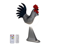 Ornamento De Galo Com Carregamento Usb E Luz Noturna