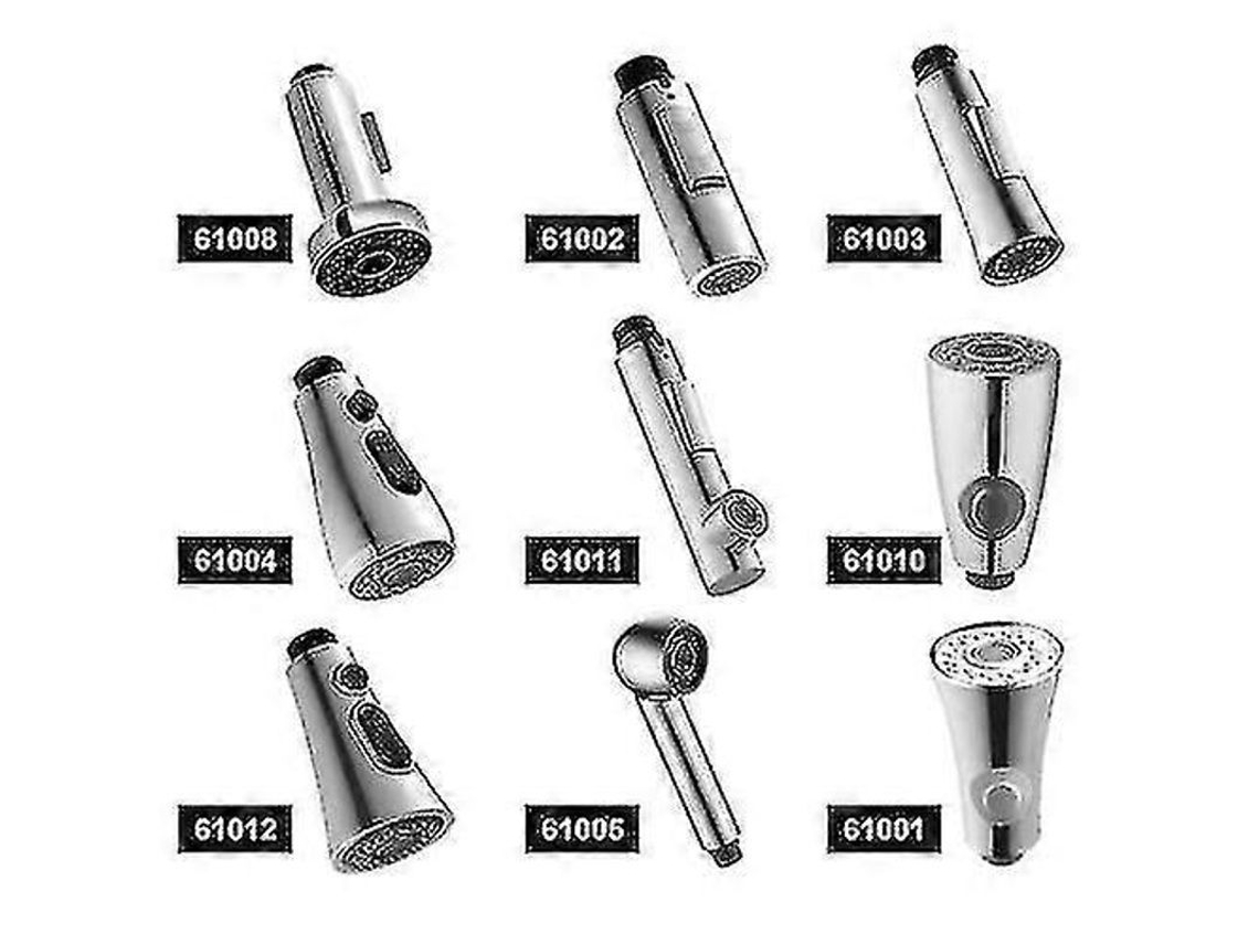 Cabeça De Spray Substituta Universal Para Torneira De Cozinha Com 1/2 Polegada, Abs Prateado, Fácil Instalação E Limpeza