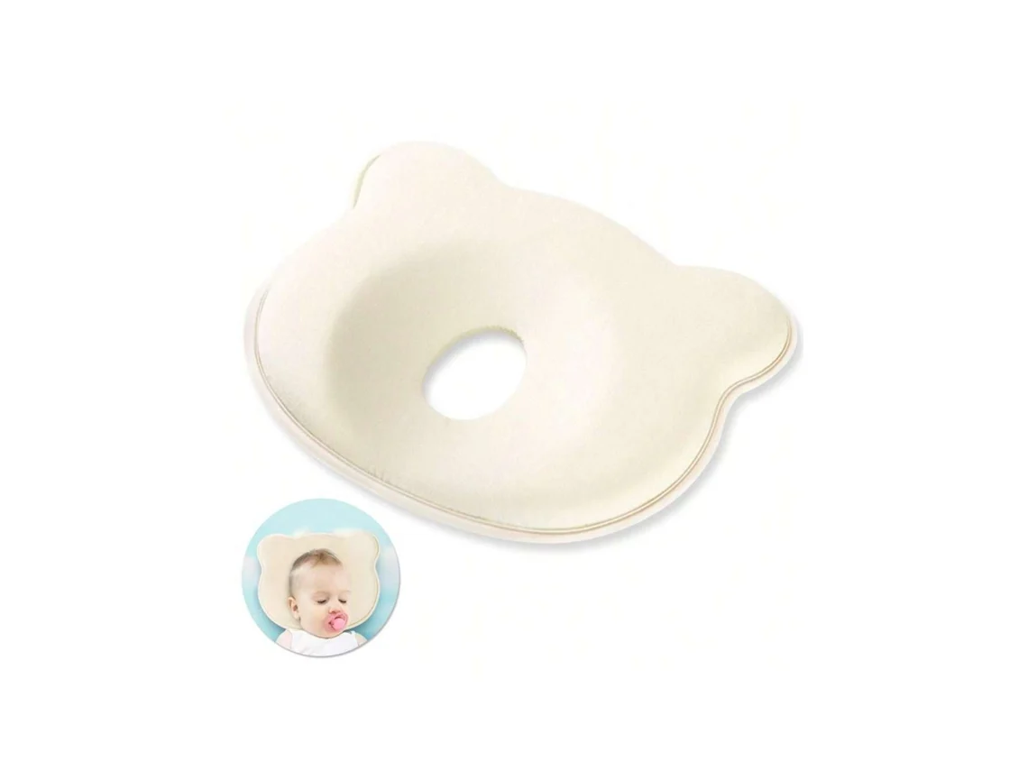 Travesseiro Bebê Anti-cabeça Chata, Memory Foam, Previne Deformidade Craniana, Ideal Para Recém-nascidos
