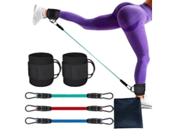 Conjunto de Faixas Elásticas de Resistência 27 Kg Ajustável AQUAFORGE