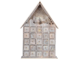 Calendário Do Advento De Madeira Com Luzes E Gaveta Decoração De Mesa De Natal, Enfeite Decorativo Para Escritório E Gokoco