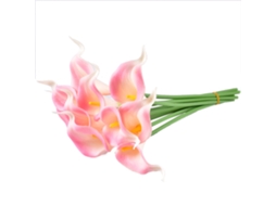 Flor Artificial Calla Lily Rosa Claro Em Pu Da Laxiscreed Para Decoração Elegante E Sofisticada