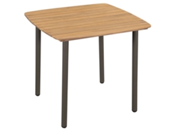 Vidaxl Mesa De Jardim 80x80x72 Cm Madeira De Acácia Maciça E Aço