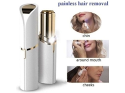 Depilador facial feminino, remoção elétrica de bigode e escova de limpeza de varinha facial (branca) MERKMAK