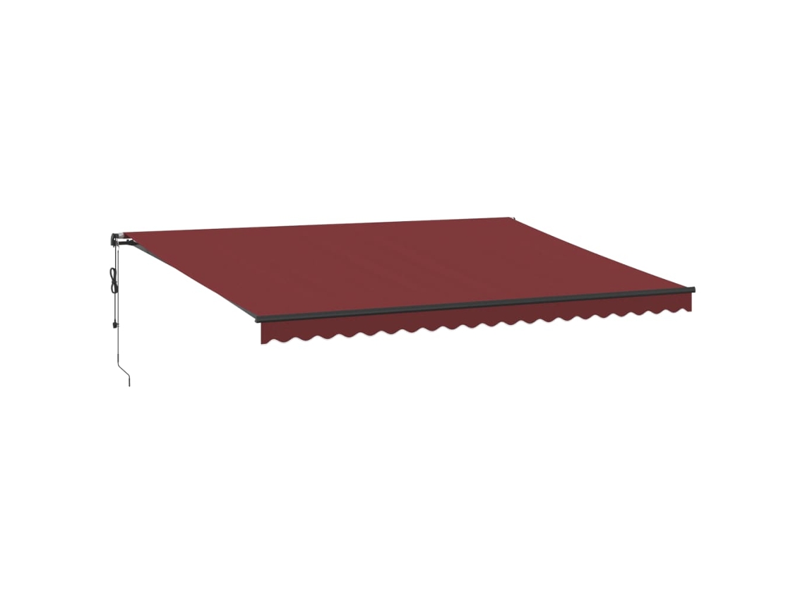 Retractable Awning, Retractable Awnings Vidaxl Bordô Tecido (500 X 350 Cm)