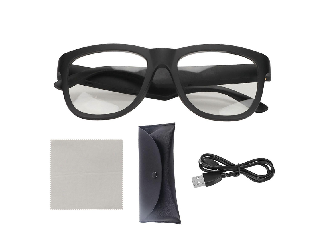 Óculos inteligentes com microfone e alto-falante integrados, controle de voz, chamadas em modo livre, multifuncionais e sem fio com Bluetooth.