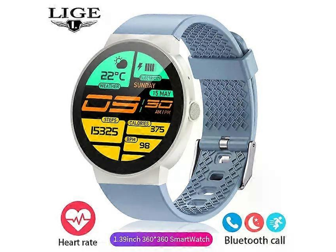 Smartwatch para adultos com tela HD de 1,39 polegadas, Bluetooth, chamadas, esportes e fitness. Compatível com Android e iOS. Bicicleta elétrica.