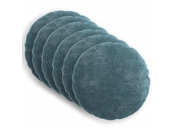 Vidaxl Capa Almofada 6 Unid. Heerlen Azul Ø 50 Cm Tecido Chenille