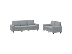 Sofa Set, Sofa Sets Vidaxl Cinzeto Tecido (n/a)