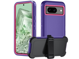 Capa Hexinyigjly Para Google Pixel8a Com Clip De Cinto | Proteção Total Anti-quedas Roxo-escuro