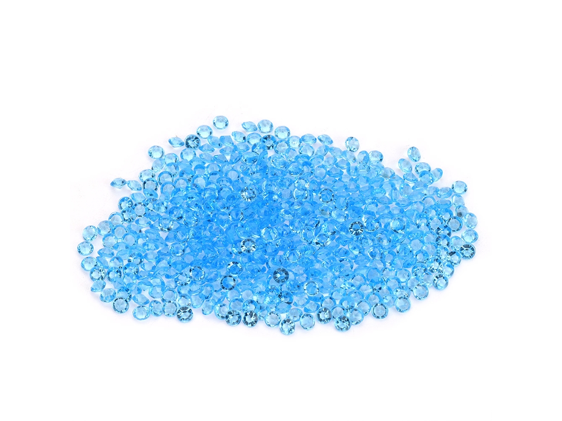 2000 Peças De Confete De Acrílico Cristal Azul Claro Para Decoração De Casamento E Festa