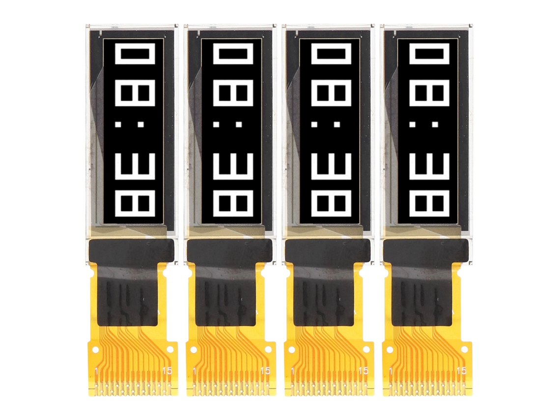 Módulo Display Oled 0.91 Polegada Spi 15pin 4 Unid