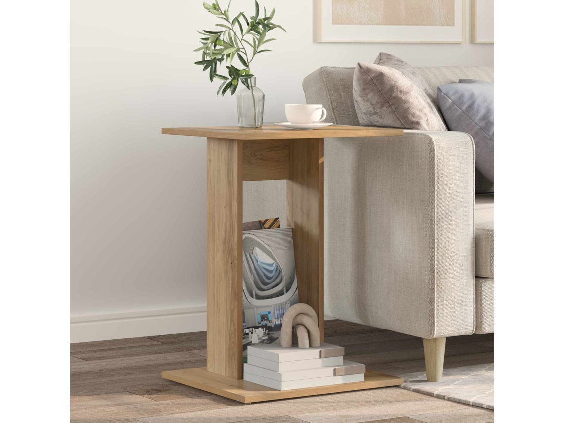 Vidaxl Mesa Lateral Carvalho Artesanal 45 X 40 X 62,5 Cm