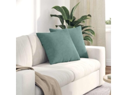 Vidaxl Travesseiros De Sofá 2 Pcs Verde Do Mar 50 X 50 Cm