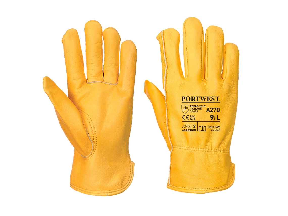 Luva De Driver Clássica Resistente E Durável / Canela / L Portwest