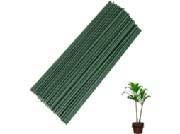 Estacas de Jardim, 50/100 Unidades Suportes para Plantas, Varetas Verdes 30 Cm, Ajustáveis ​​para Plantas em Casa, Jardim e Quintal (100 Uni AQUAFORGE