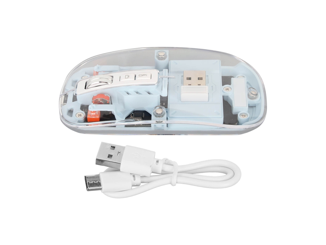 Rato Sem Fio Bluetooth Com Mudo E Luzes De Respiração