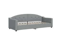 Day Bed, Day Beds Vidaxl Cinzeto Tecido (80 X 200 Cm)