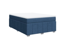 Box Spring Bed, Box Spring Beds Vidaxl Azul Tecido (140 X 200 Cm)