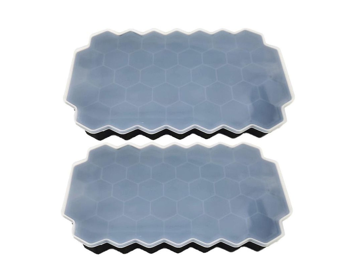 Forminhas De Silicone Para Gelo Em Forma De Favos De Mel, Praticas Para Bebidas, Doces E Chocolate Preto