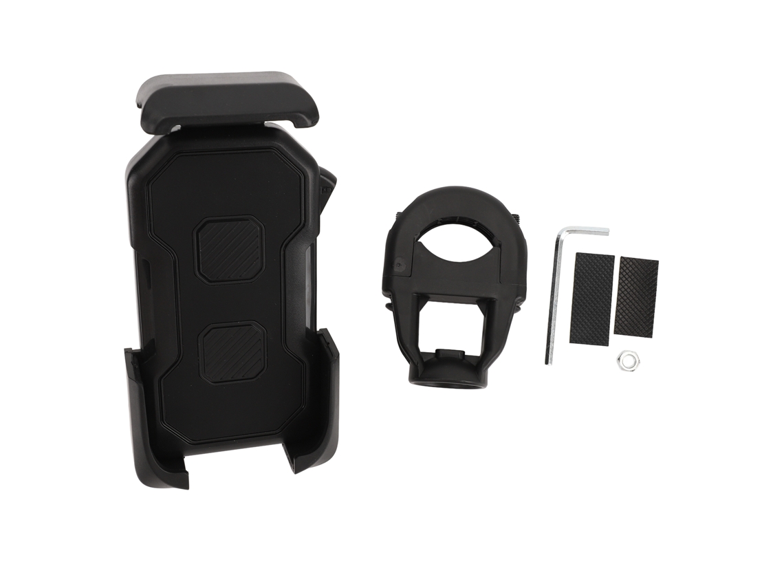 Suporte de Celular Mali para Bicicleta, 3 Garras, Anti Shock, Preto