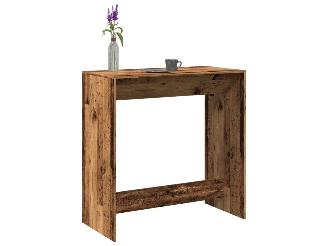 Vidaxl Mesa De Bar 102x50x103,5 Cm Derivados De Madeira Madeira Velha