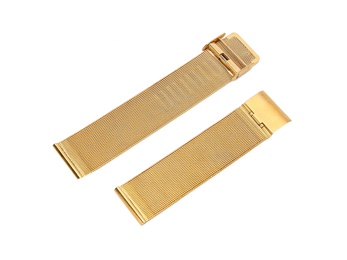 Correa De Reloj Metal Profesional Moda Exquisita Para Reemplazo Oro 22mm