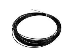 Linha de tênis Nova Line Linjou, hex profissional, resistente, 12m, preto, fibra de poliéster