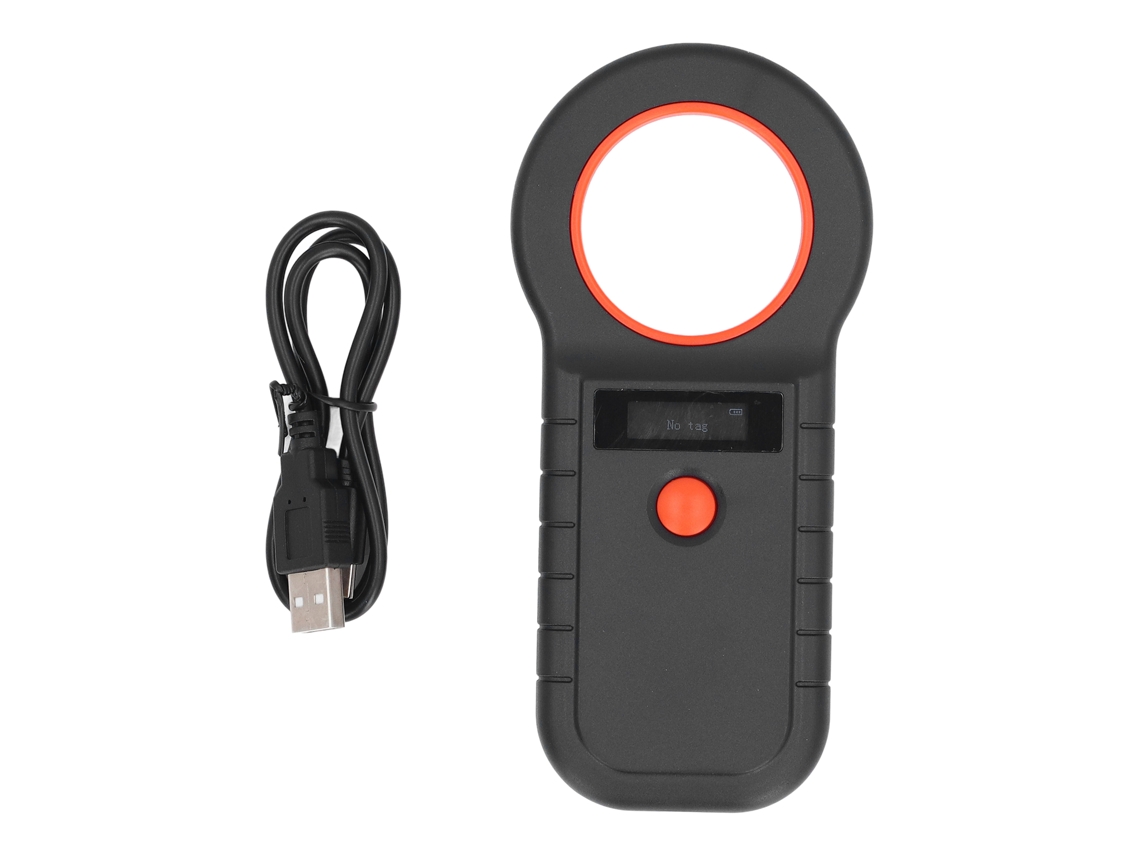 Lector de Placas Bluetooth 2.4G, 134.2kHz, 125kHz, Pantalla 0,91 Pulgadas, Zumbador, Emid Fdx B | S/MARCA