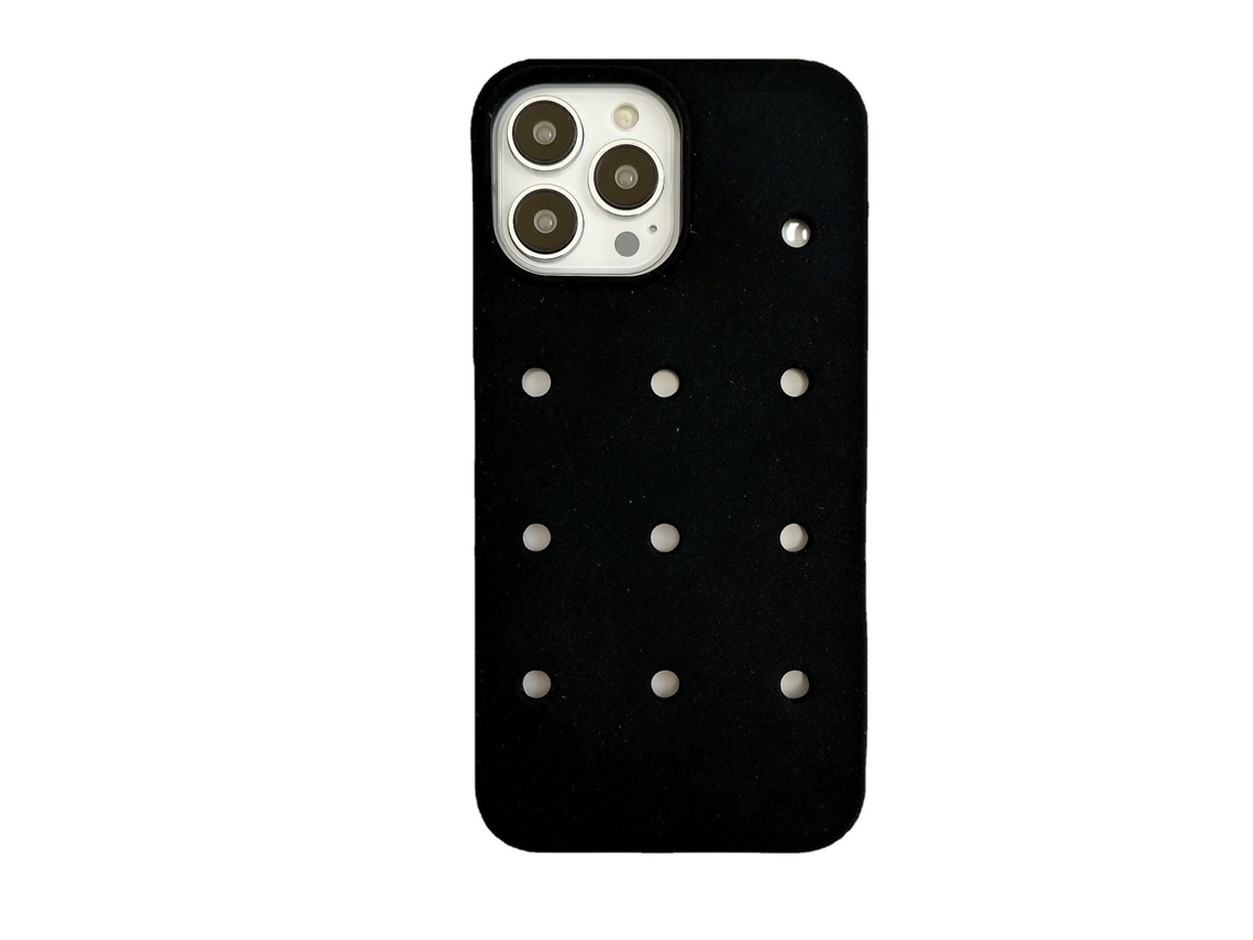 Capa Para Iphone 17 Pro Com Fivela Preta, Estilo Japonês E Coreano, Em Silicone Macio.